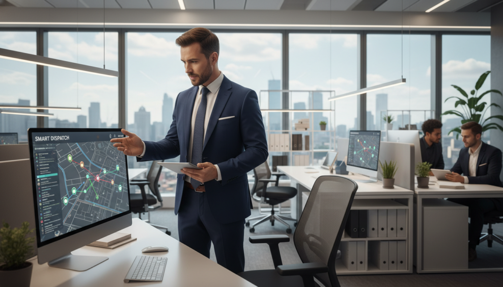 service technician routing efficiency improvement through smart dispatch